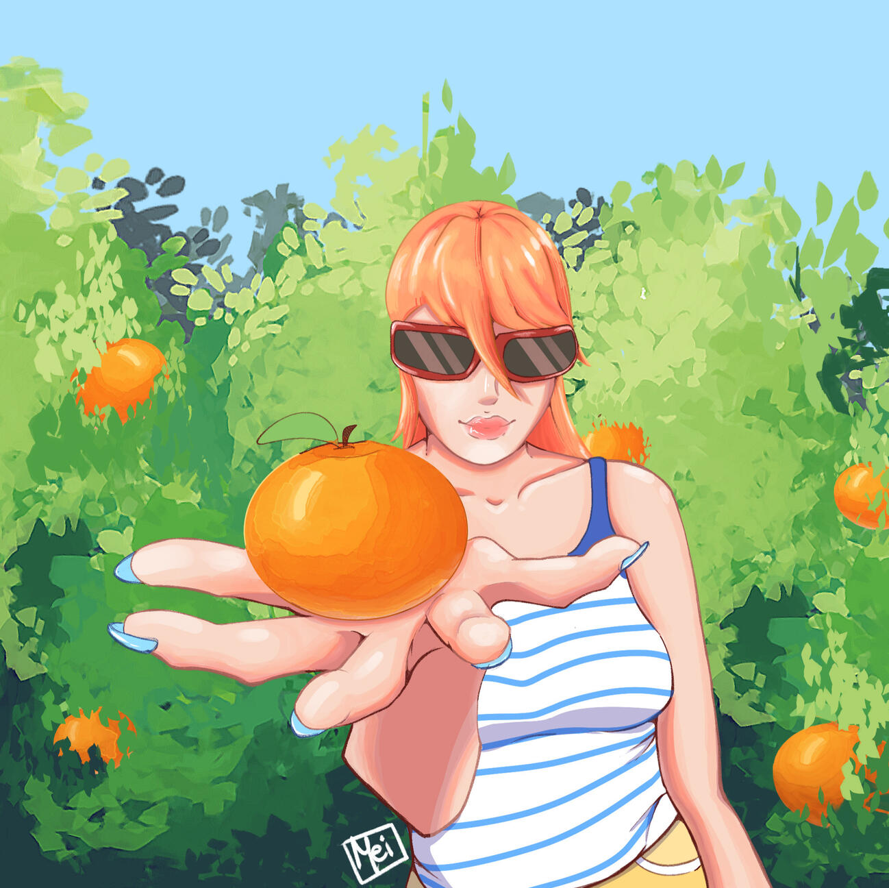 "¿Mandarina?"